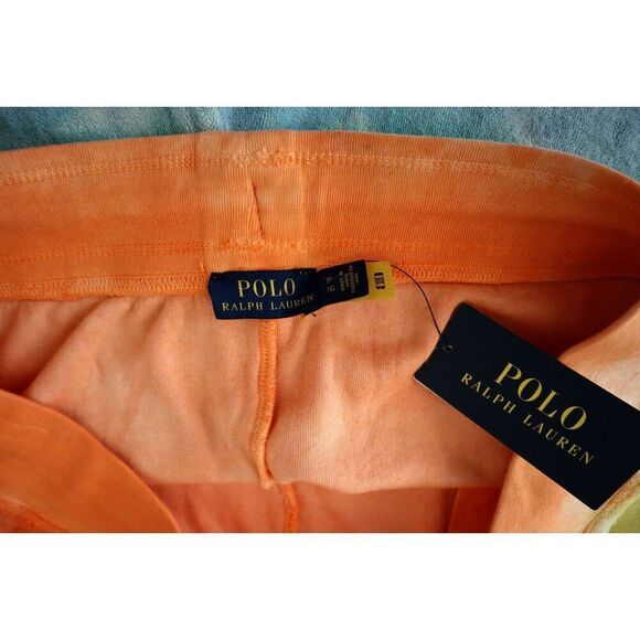 Polo Ralph Lauren Women's Sz XL Beach Dye Tie Dye Drawstring Terry Shorts - Picture 3 of 9